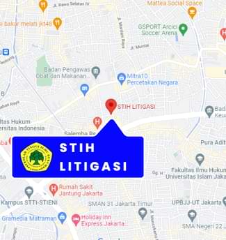 Campus Map & Location STIH Litigasi Jakarta Nomor