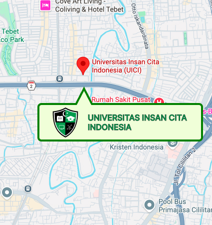 Lokasi dan Peta (Google Map) Universitas Insan Cita Indonesia Nomor