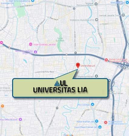 Peta Lokasi (Google Map) Universitas LIA Nomor