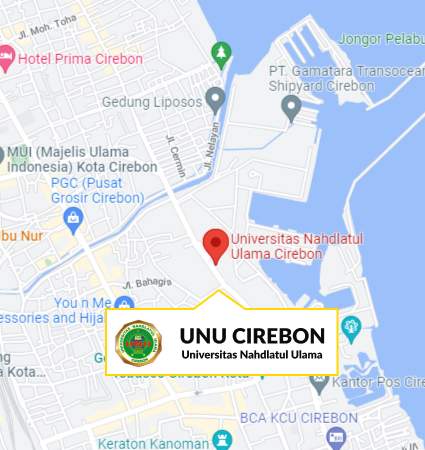 Peta Lokasi (Google Map) Universitas Nahdlatul Ulama Cirebon Nomor